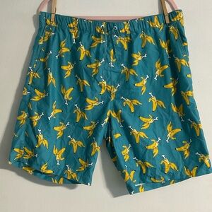 Men’s blue swim trunks